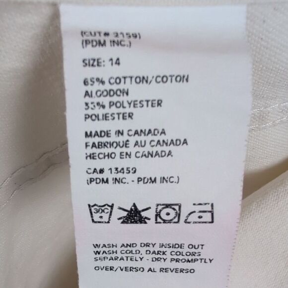 Vintage Tommy Hilfiger Cream Denim Flare Wide Leg Jeans with Mid-Rise Waist Y2K - Picture 5 of 11